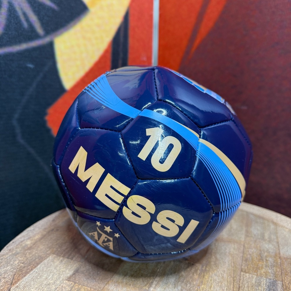 Messi #10 Soccer Ball Size 5 Blue Gold Argentina AFA Official